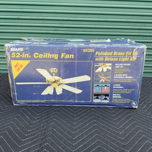 Vtg nos sears ceiling fan - sears,