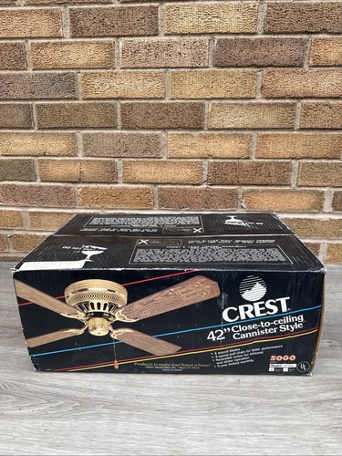Vtg crest canister - crest, "canister